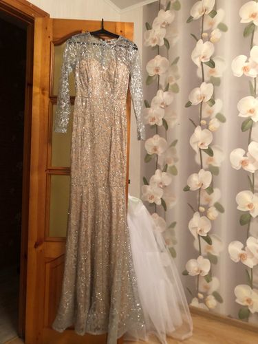 Customer photo review of Elegant Sexy Vine Pattern Mermaid Dress