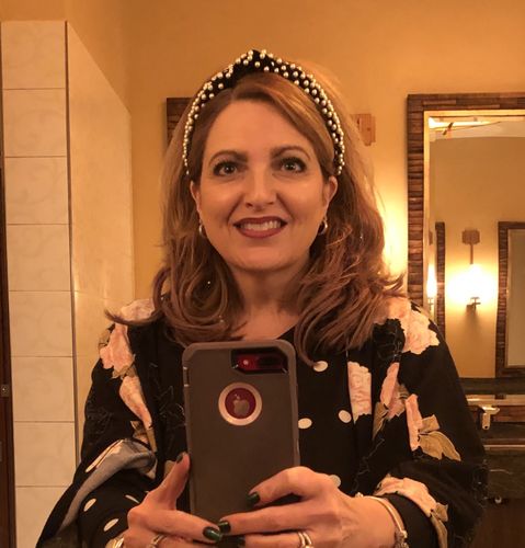 Customer photo review of JET PEARL HEADBAND