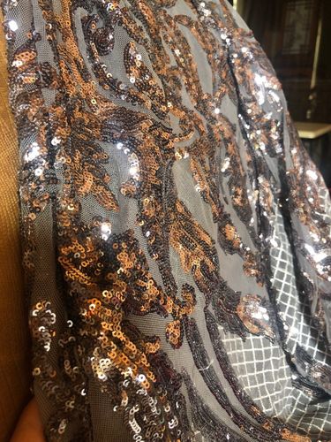 Customer photo review of Off Shoulder Backless Sequin Party Dress