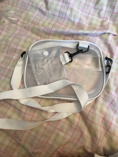 Customer photo review of Jelly - Transparente Schultertasche