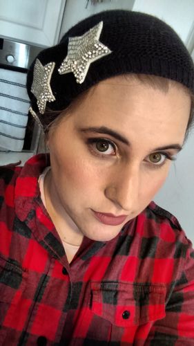 Customer photo review of Embellished Lightweight Beret Bundle
