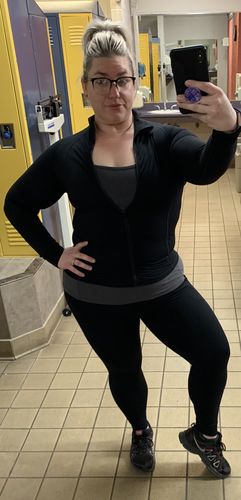 Customer photo review of Luxe Fitted Jacket