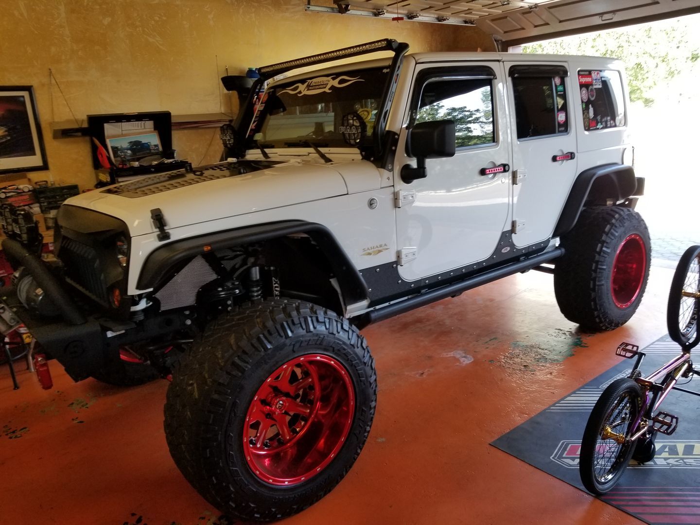 Customer photo review of Aluminum Door Grab Handle Inserts Cover 4 Door (11-18 Jeep Wrangler JK/ JKU)