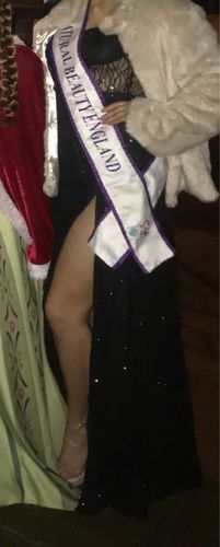 Customer photo review of Flashing Sequin Prom Dress Split Skirt