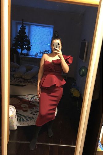 Customer photo review of Rose Ruffles Night Out Party Dress