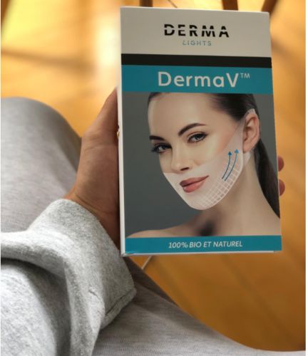 Customer photo review of DermaV™  |  Masque amincissant pour ovale du visage