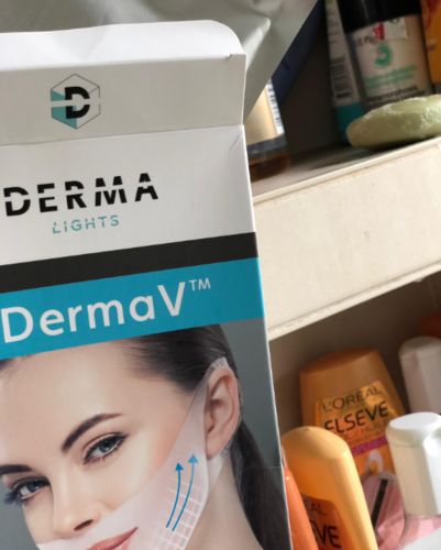 Customer photo review of DermaV™  |  Masque amincissant pour ovale du visage