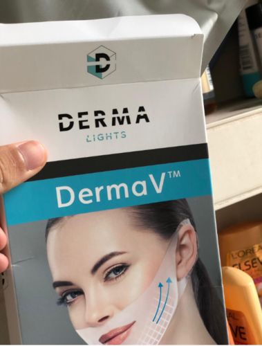 Customer photo review of DermaV™  |  Masque amincissant pour ovale du visage