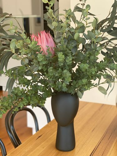 Customer photo review of Head Shaped Flower Vase