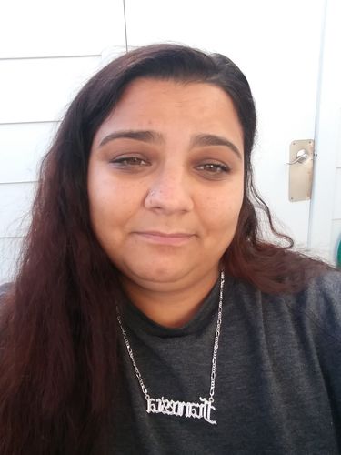 Customer photo review of Double Plated Gothic Angelina Style Name Necklace