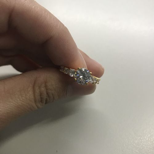 Customer photo review of 1.5ct Slovenia Engagement Ring (PURE GOLD)
