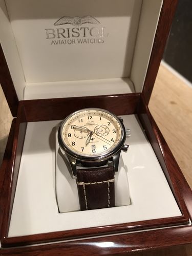 Customer photo review of R6753 - Our Spitfire R6753 Tribute - Stainless Steel, Polished Finish, Beige Dial, Brown Leather Band