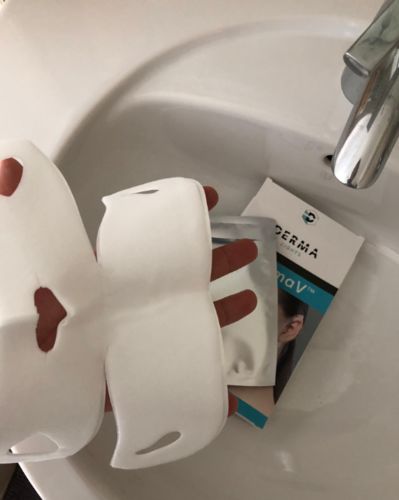 Customer photo review of DermaV™  |  Masque amincissant pour ovale du visage