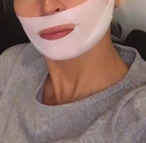 Customer photo review of DermaV™  |  Masque amincissant pour ovale du visage