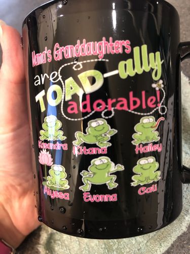 Customer photo review of Toadally Adorable Custom Mugs for Parents/Grandparents"New in Store" 50% off