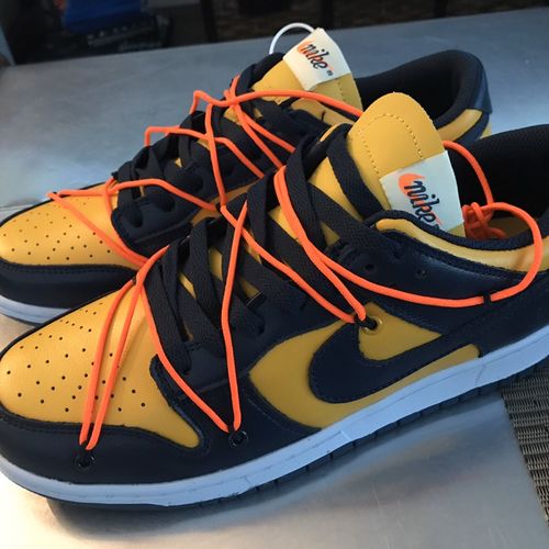 Nike Dunk Low Off-White University Gold Midnight Navy