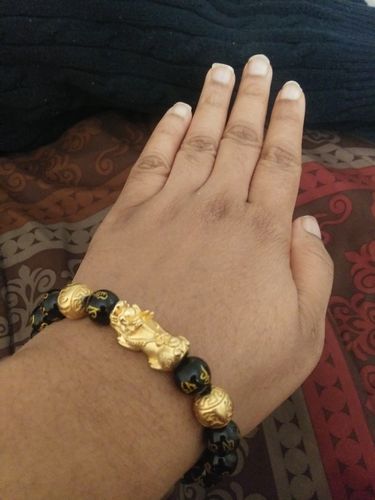 Customer photo review of Feng Shui Black Obsidian Bracelet