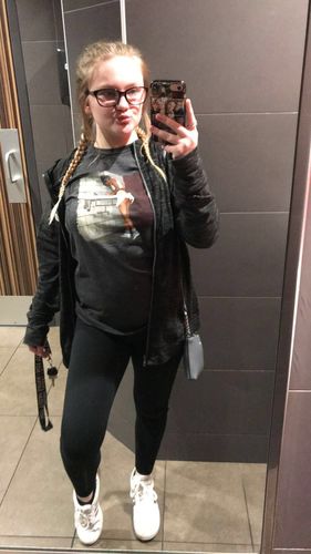 Customer photo review of Water Fountain Graphic Tee - Heather Charcoal