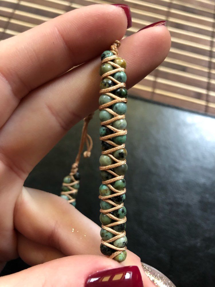 Customer photo review of LEBENSBAUM Armband aus Afrikanischen Jaspissteinen