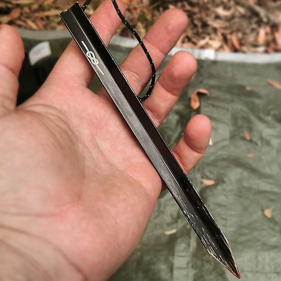 Customer photo review of Ultralight Aluminium Pegs (8 Pack)