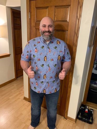 Customer photo review of Macho Man Randy Savage – KUNUFLEX Short Sleeve Shirt