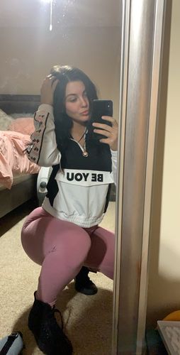 Customer photo review of Graphic '96' Be You Quarter Zip Active Hoodie