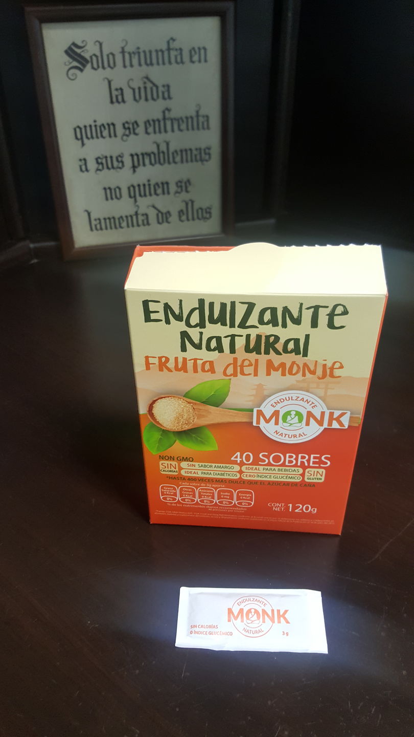 Customer photo review of Sobrecitos de Monk: Fruta del Monje en 40 sobres de 3 grs.