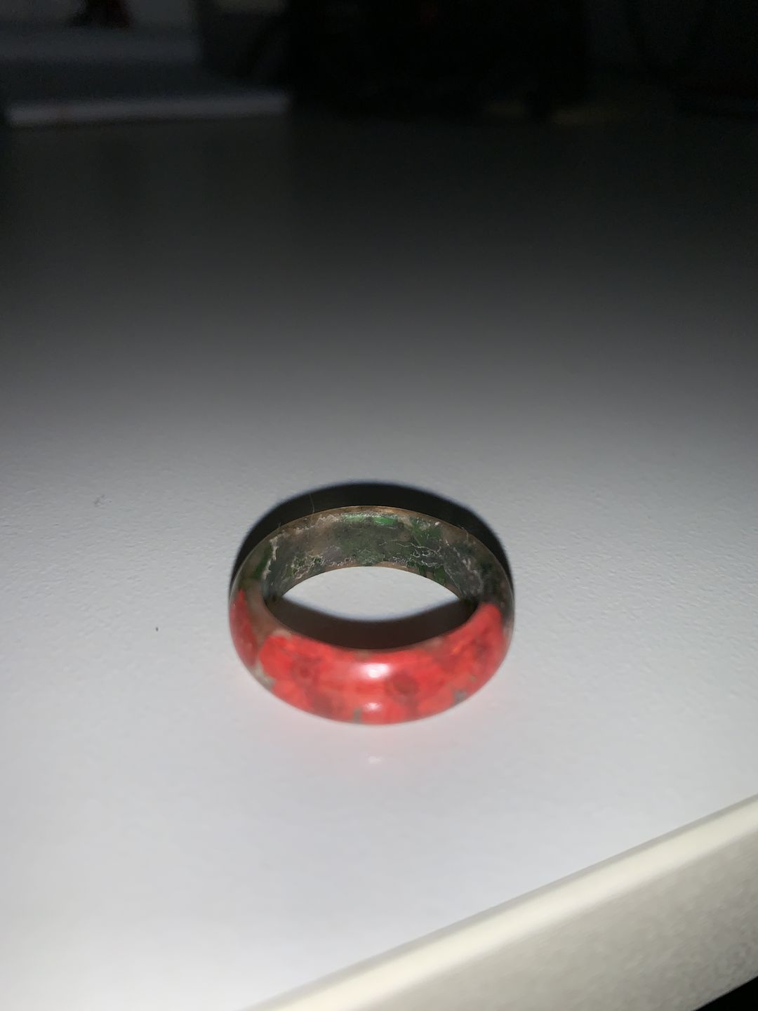 Customer photo review of Wildflower Ring with Cremation Ash