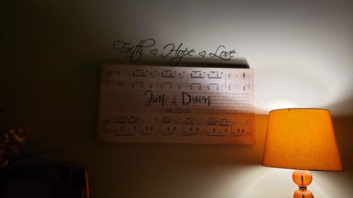 Customer photo review of Custom Couple Music Premium Canvas - Ready to Hang
