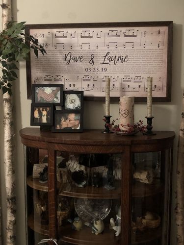 Customer photo review of Custom Couple Music Premium Canvas - Ready to Hang