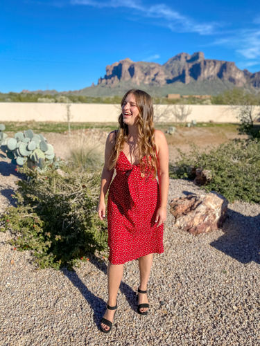 Customer photo review of Sexy Knotted Romper
