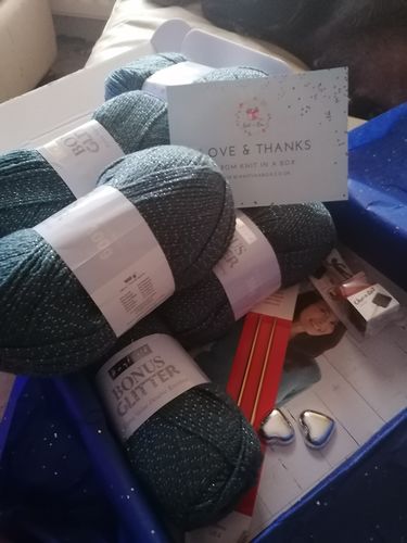 Customer photo review of Ladies Mystery Knitting Box