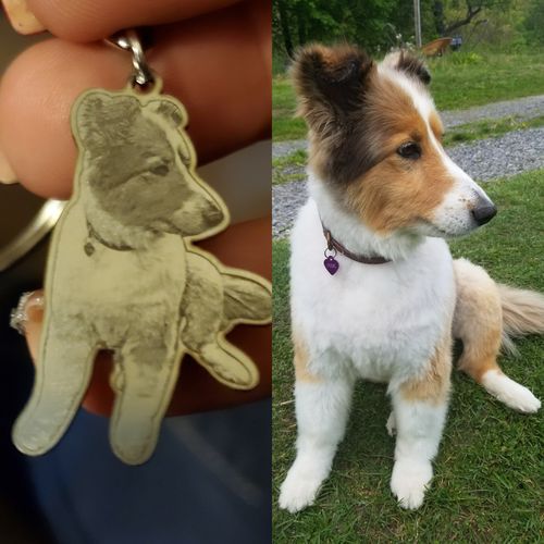 Customer photo review of Silvercut™ Keychain