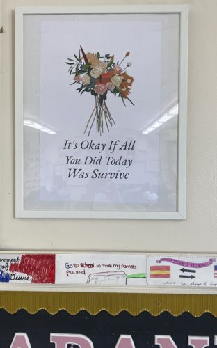 Customer photo review of It's Okay If All You Did Today Was Survive -- Poster (12" x 18")