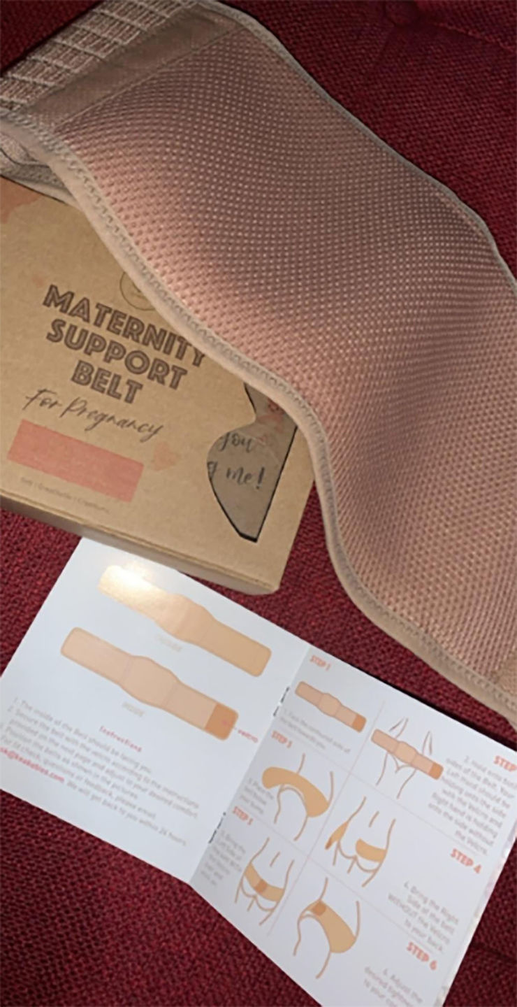 Customer photo review of Pregnancy Belly Support Belt