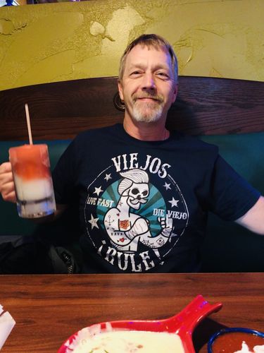 Customer photo review of Viejos Rule OG Chingon T-Shirt