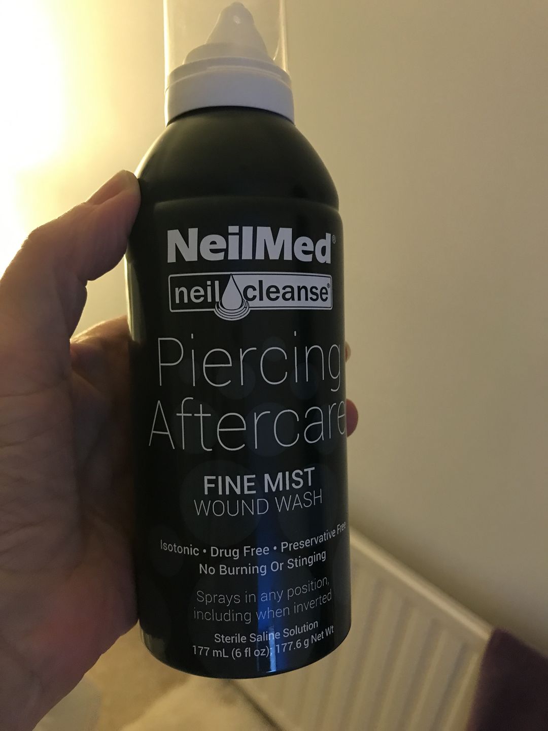 Customer photo review of NeilMed Sterile Saline Piercing Aftercare