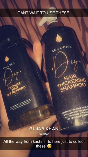 Customer photo review of Organic Hair Growth Oil