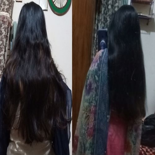 Customer photo review of Organic Sulphate free Thickening Shampoo
