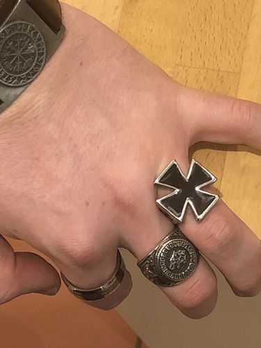 Customer photo review of IRON CROSS RING