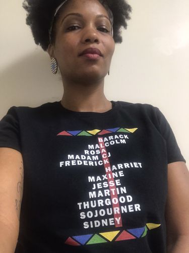 Customer photo review of Black History Names - Women's short sleeve t-shirt