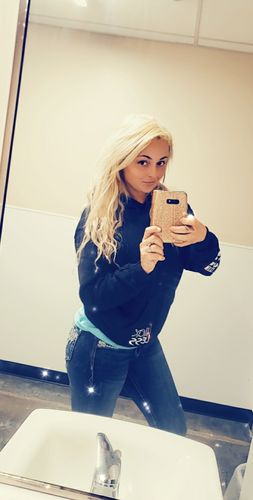 Customer photo review of AB Buckle Up Buttercup Hoodie