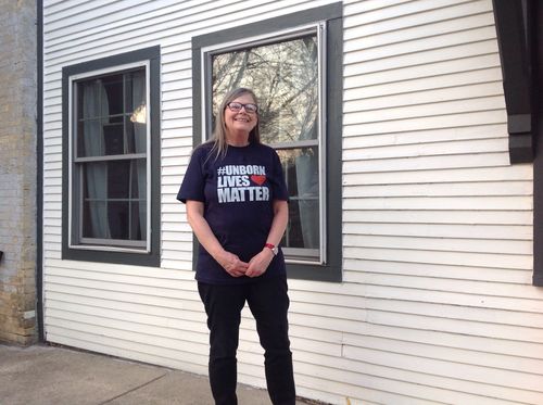 Customer photo review of #UnbornLivesMatter Pro Life Shirt