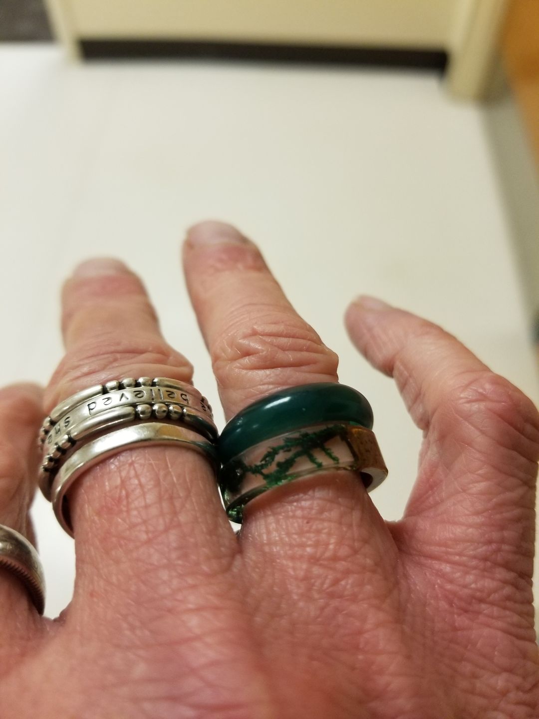 Customer photo review of Forest Soul Resin Ring