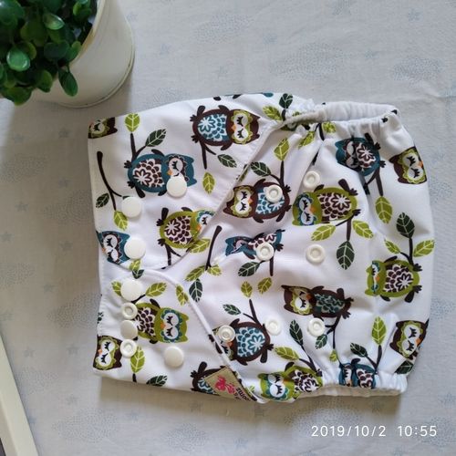 Customer photo review of 9 pack one size Pocket cloth diaper with 10 Inserts