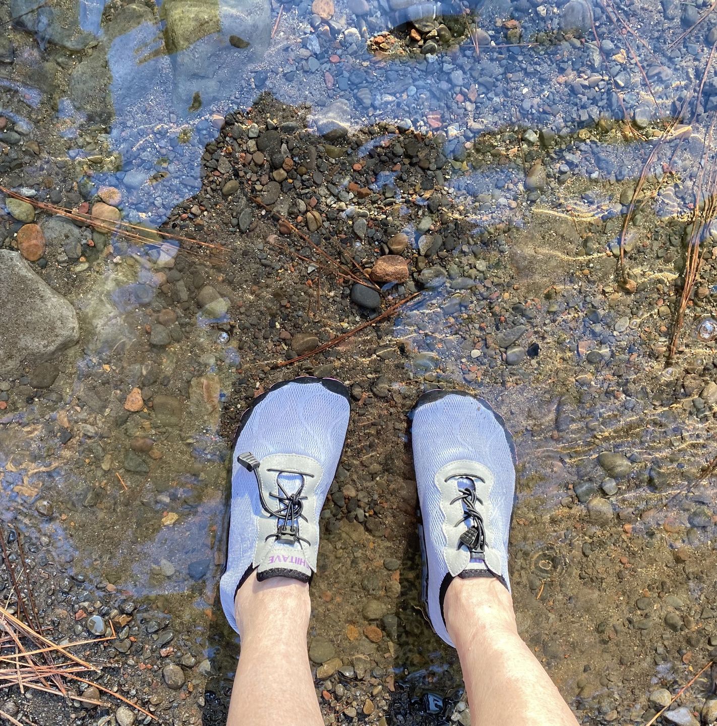 Customer photo review of Hiitave Women's Barefoot Mesh Water Shoes