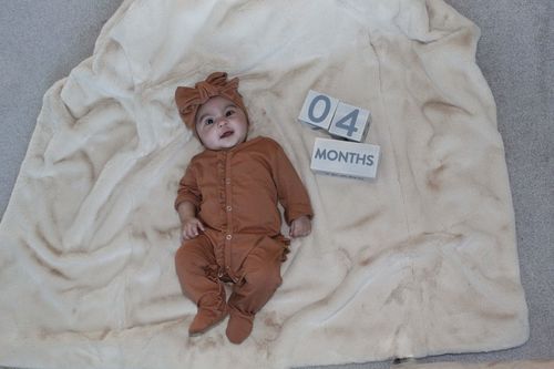 Customer photo review of Cotton ruffle romper