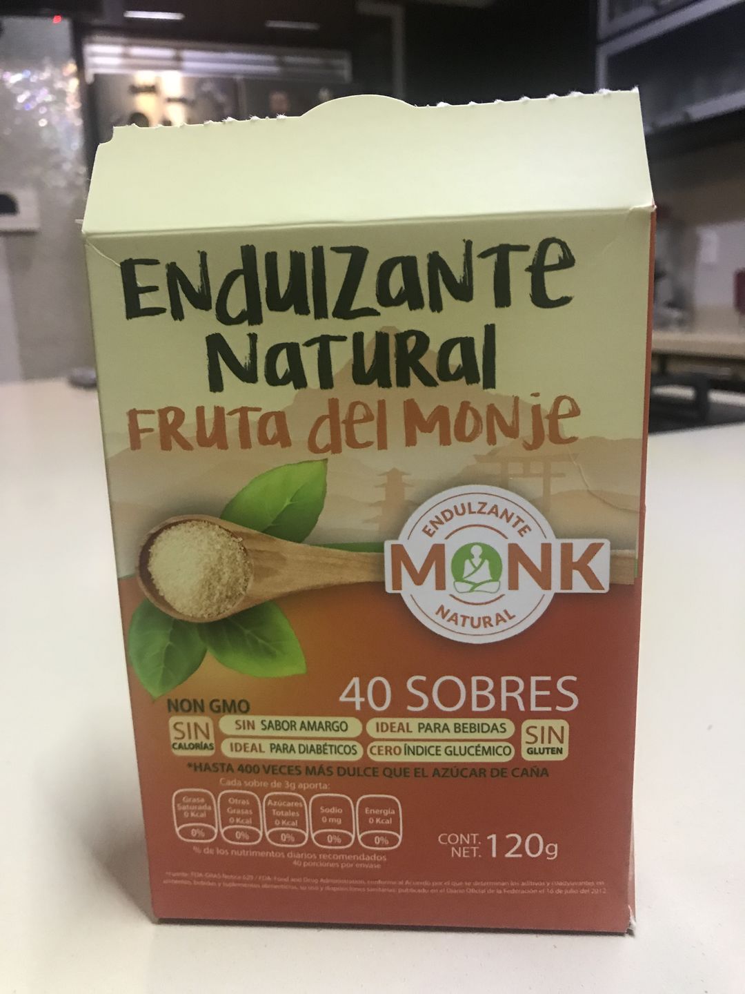 Customer photo review of Sobrecitos de Monk: Fruta del Monje en 40 sobres de 3 grs.