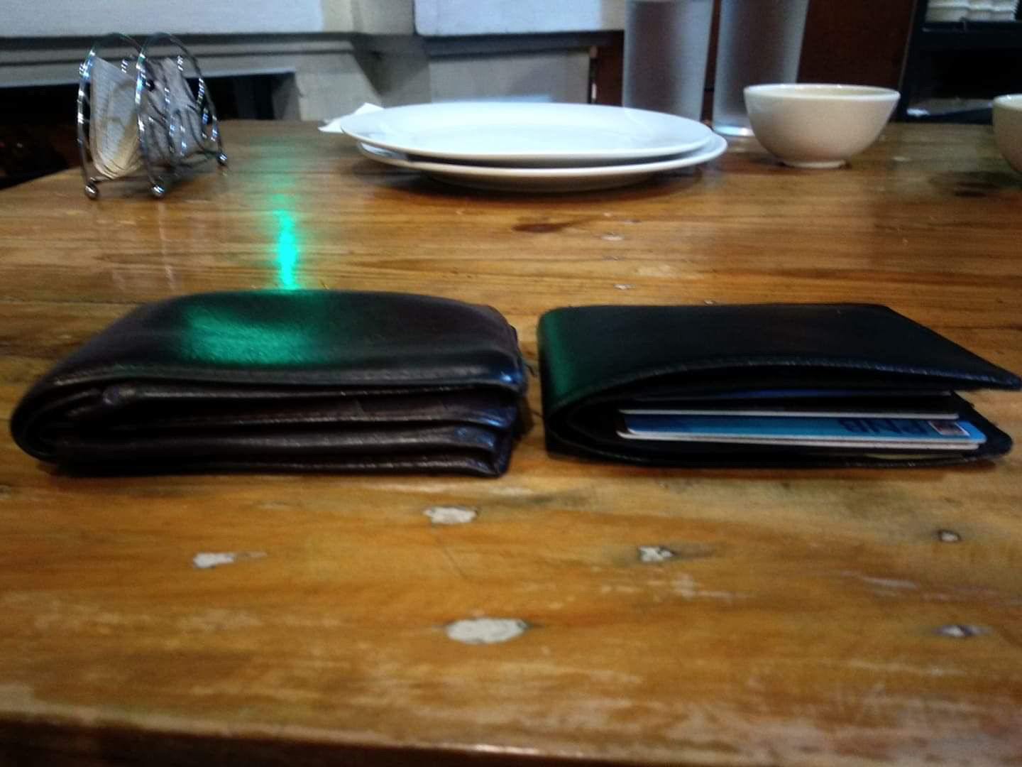 Customer photo review of RFID Blocking Leather Multi Bi-fold Black