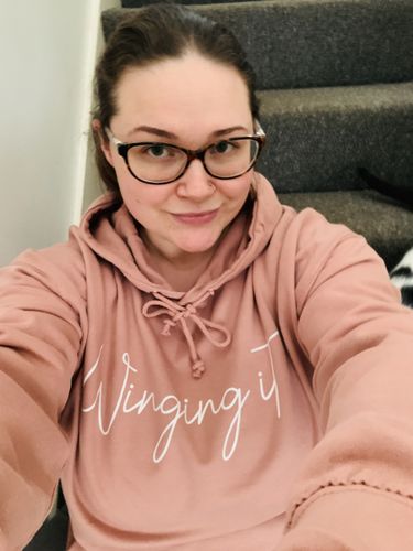 Customer photo review of Personalised Winging It Hoodie (MRK X)